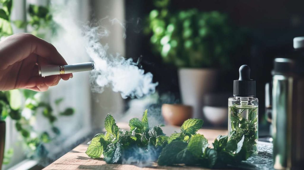cigarette vapeur froide et légère de menthe